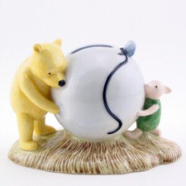 Pooh Blue Balloon Money Bank | Royal Doulton Disney