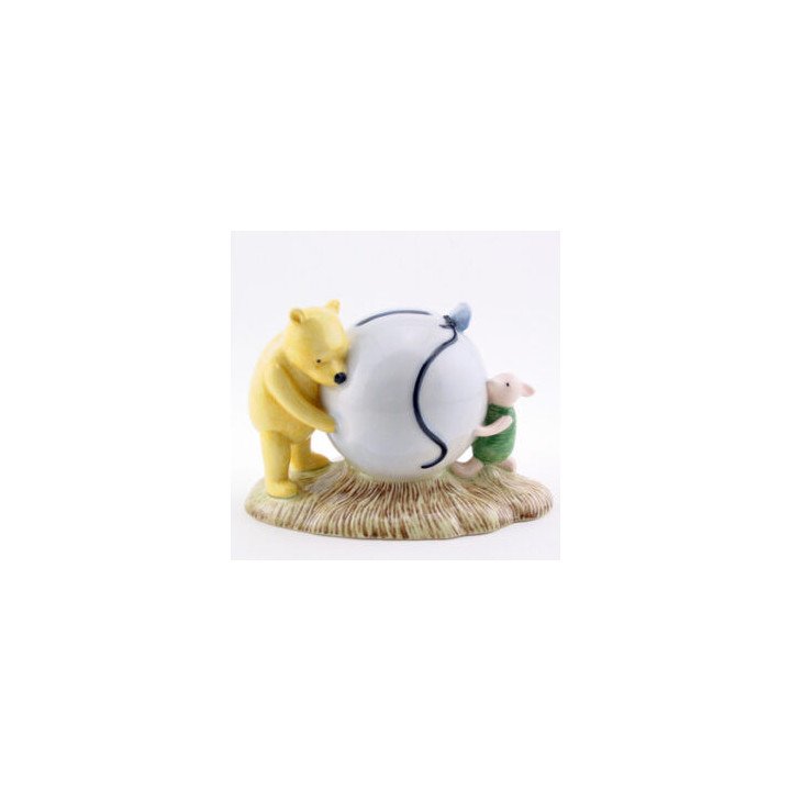 Pooh Blue Balloon Money Bank | Royal Doulton Disney