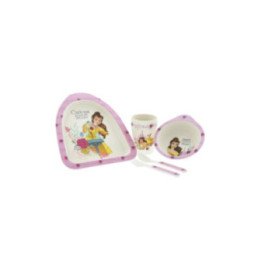 Belle Disney Organic Bamboo Dinner Set