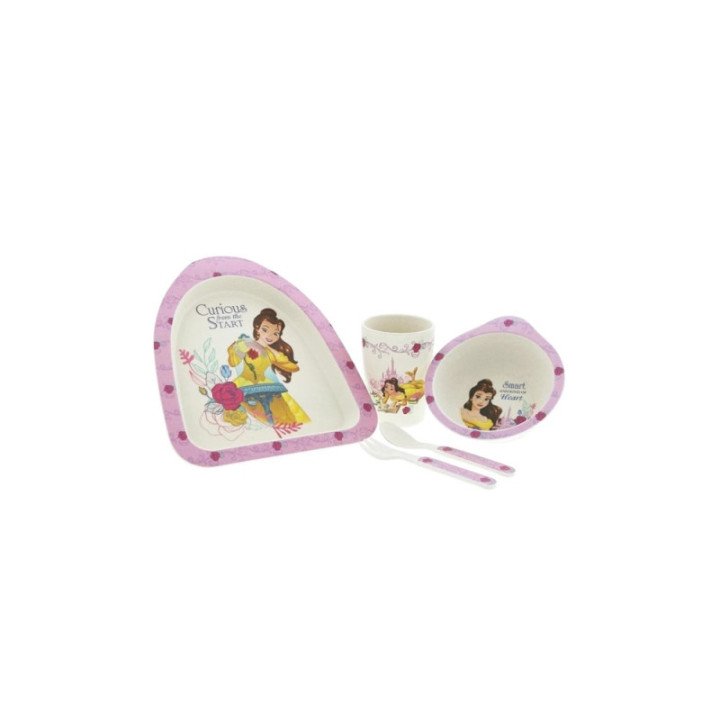 Belle Disney Organic Bamboo Dinner Set