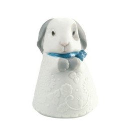 Little Bunny Blue Nao Porcelain Hand Painted