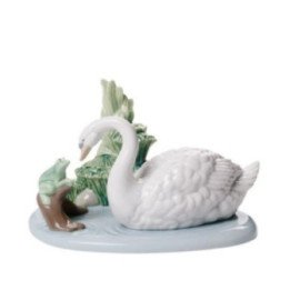 Friends In The Lake Nao Porcelain Hand Painted