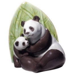 Panda Love Nao Porcelain Hand Painted Figurine