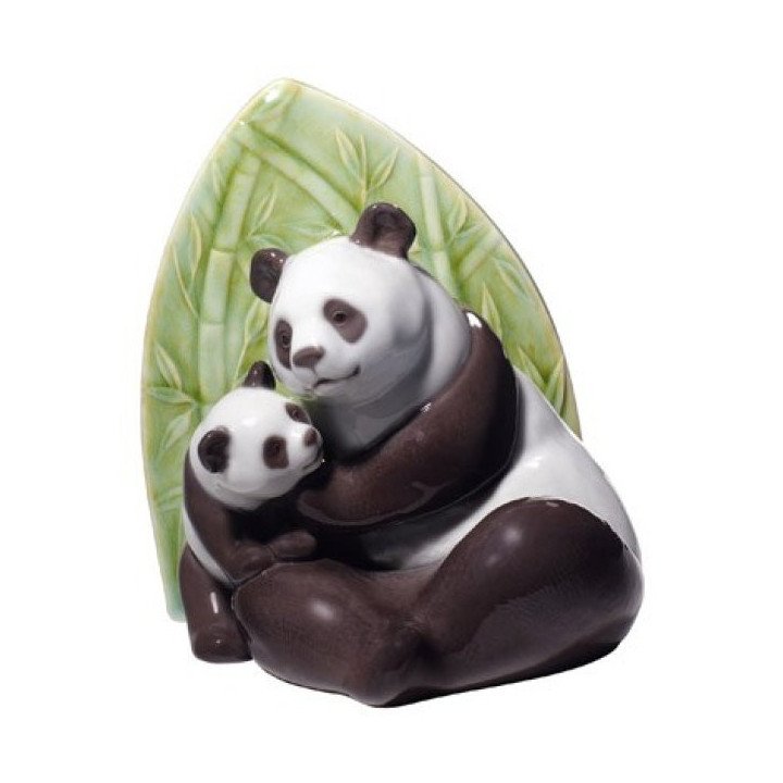 Panda Love Nao Porcelain Hand Painted Figurine