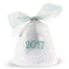 Annual 2017 Bell Blue Lladro Porcelain