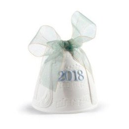 Annual 2018 Bell Blue Lladro Porcelain