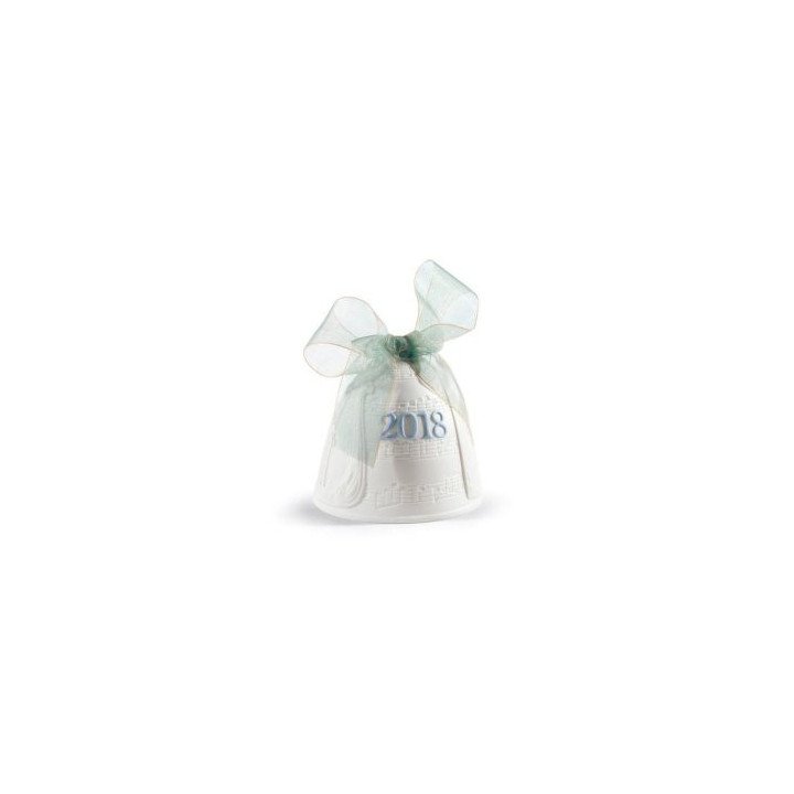 Annual 2018 Bell Blue Lladro Porcelain