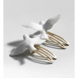Lladro Magic Forest Gold Plated Hair Comb Porcelain