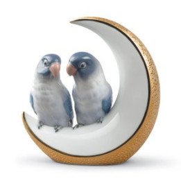 Fly Me To The Moon Gold Lladro Figurine