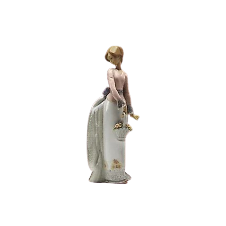 Basket Of Love Lladro Porcelain Figurine