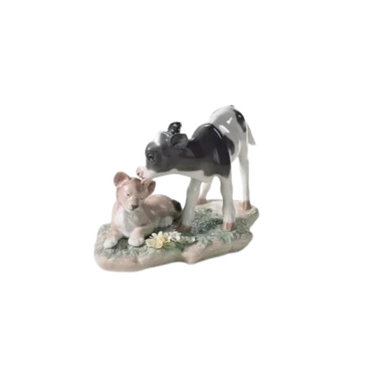 Calf & Young Lion Lladro Porcelain Figurine