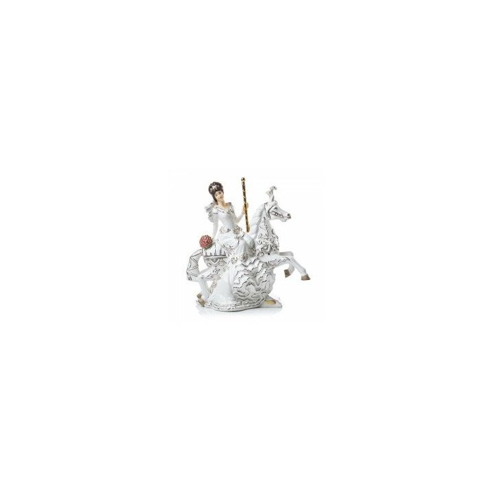 Bride Brunette Carousel Figurine | English Ladies