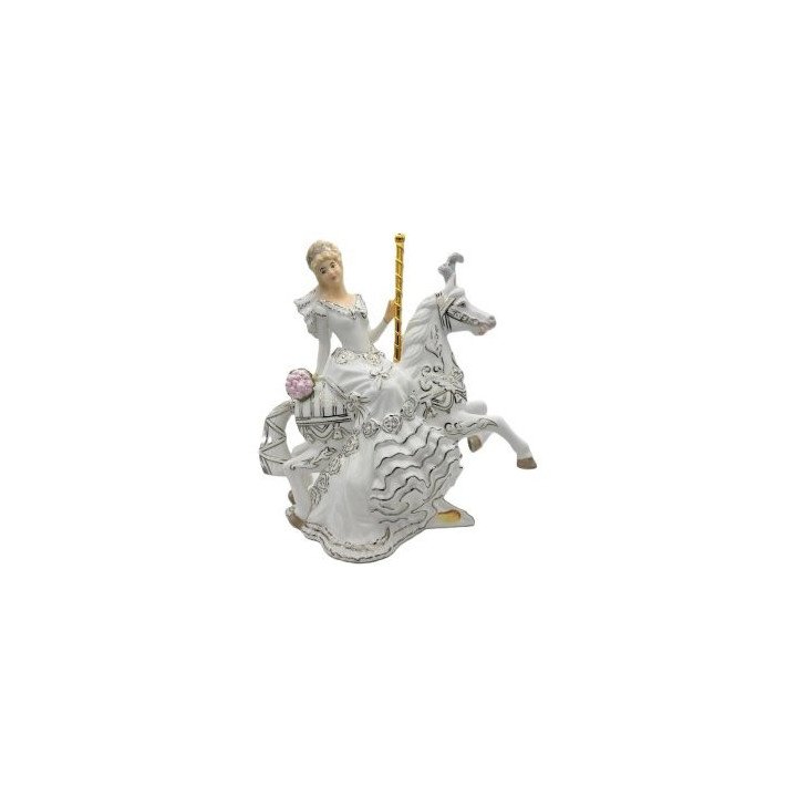 Bride Blonde Carousel Figurine | English Ladies