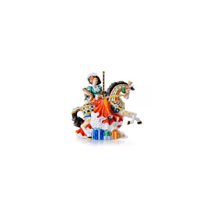 Christmas Carousel Figurine | English Ladies