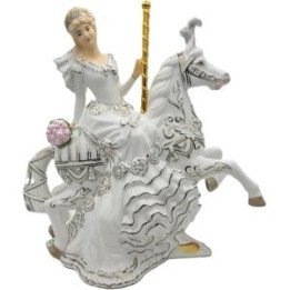 Bride Blonde Carousel Figurine | English Ladies